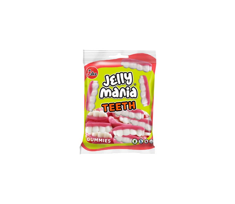 JAKE - Jelly Mania TEETH / DENTS Gomme HALAL 100G x 18