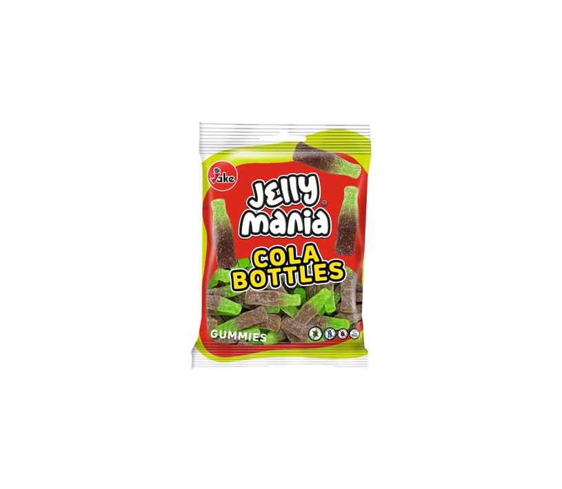 JAKE - Jelly Mania COLA BOTTLES / Gum HALAL 100G x 18