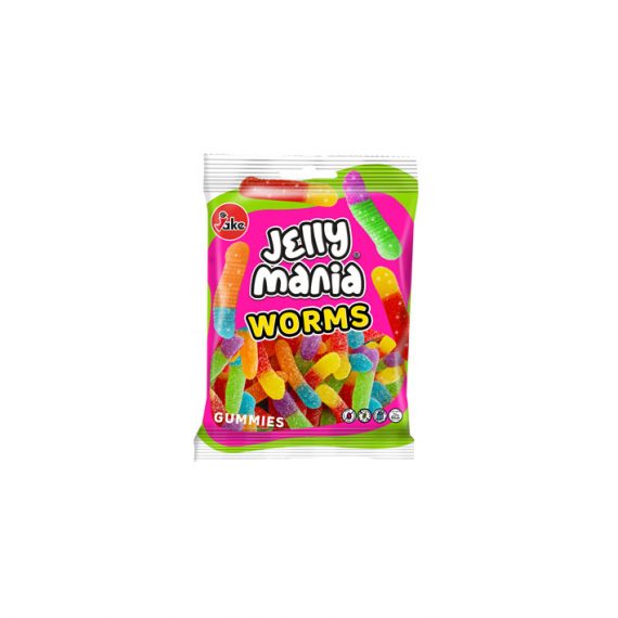 JAKE - Jelly Mania WORMS / VERS Gomme HALAL 100G x 18