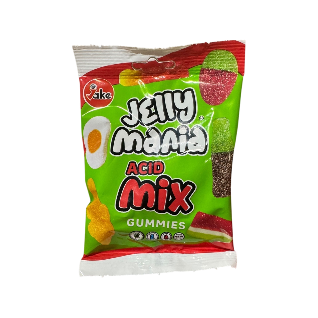 JAKE - Jelly Mania ACID MIX / MELANGE ACIDE Gomme HALAL 100G x 18