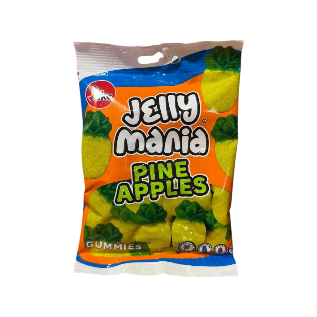 JAKE - Jelly Mania PINEAPPLES / Gum HALAL 100G x 18