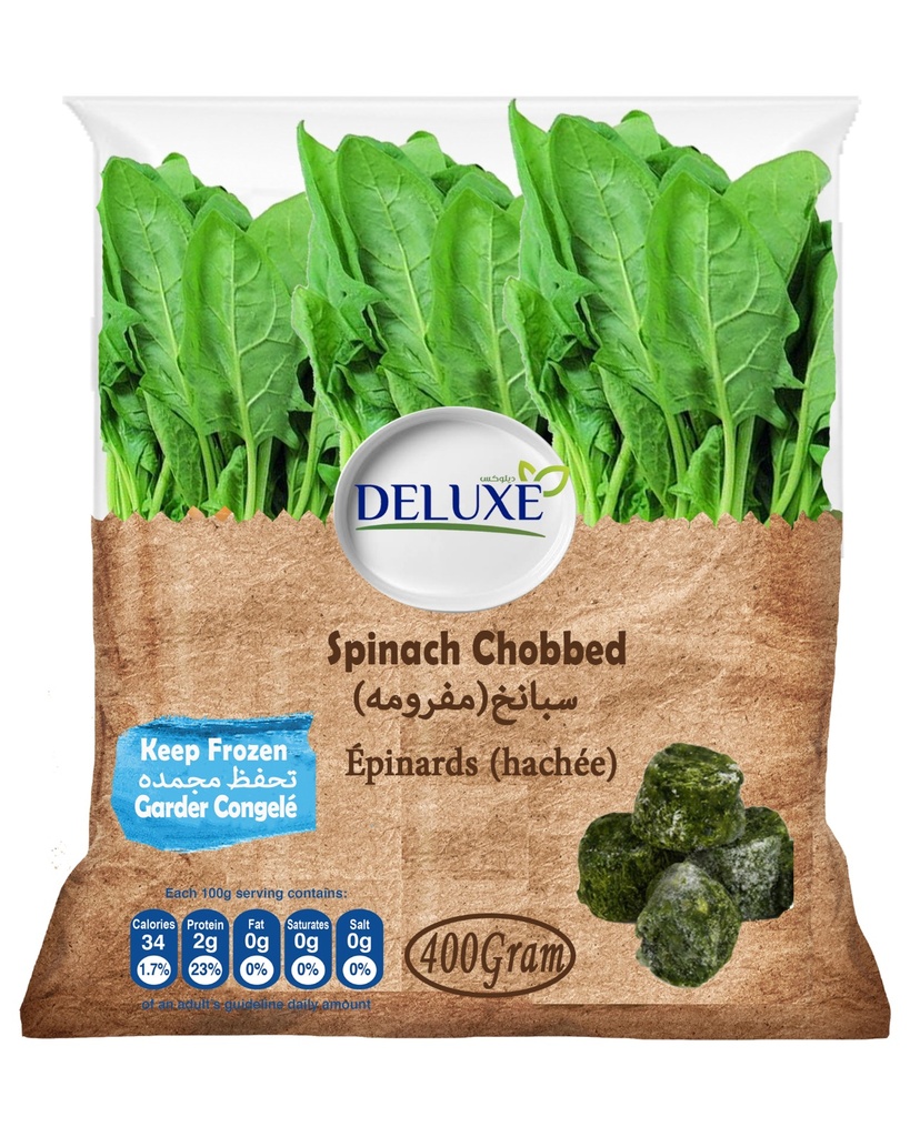 CONGELÉ Épinards Hachées DELUXE 400 G X 20