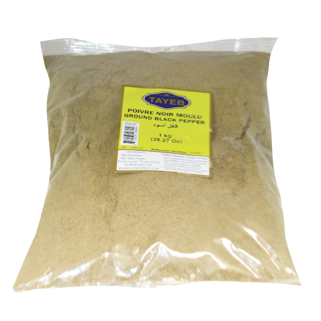 Poivre noir moulu TAYEB - Sachet 1 kg