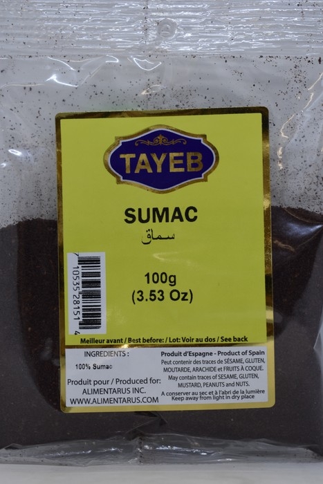 Epices Sumac TAYEB - Sachet 100g