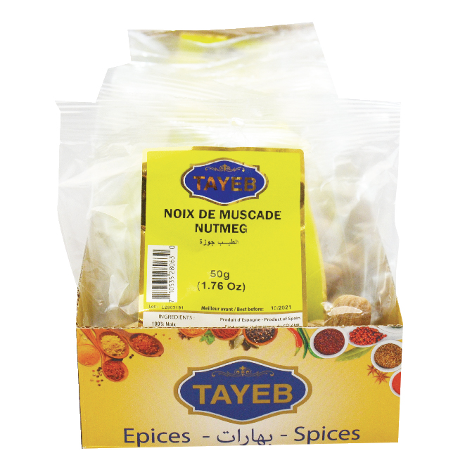 Noix de Muscade Entier TAYEB 50g x 20