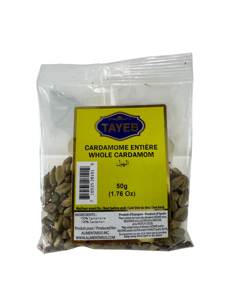 Cardamome entier TAYEB- Sachet 50g x 20