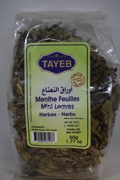 Dried mint leaves TAYEB 50g