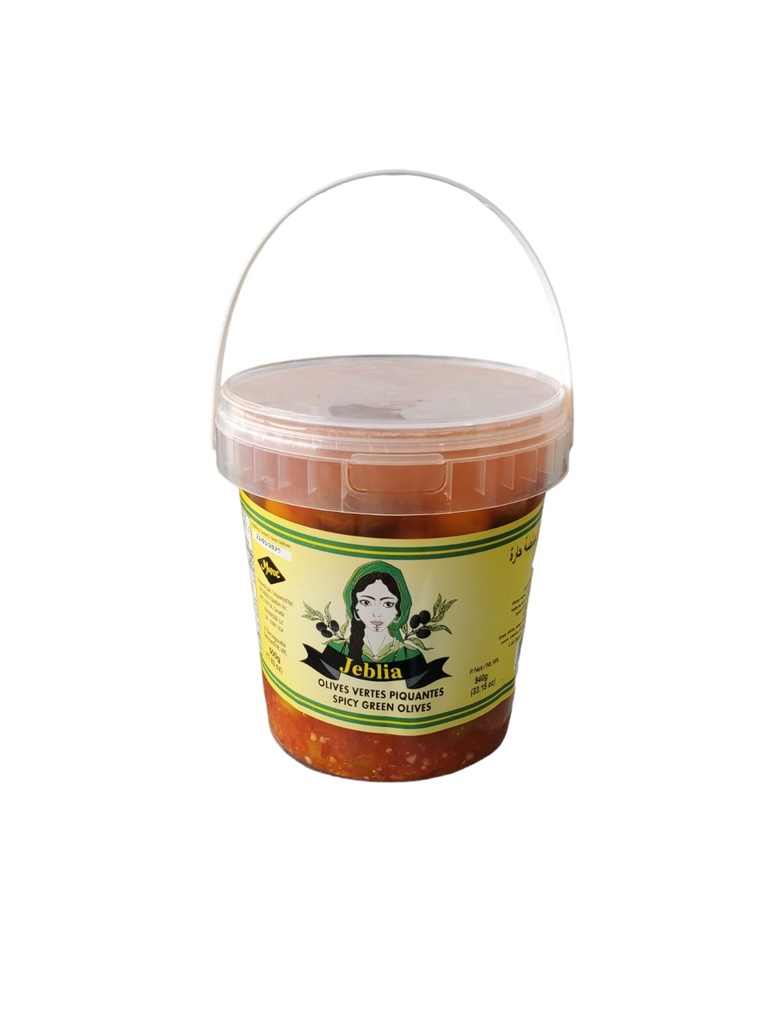 JEBLIA Olive Vertes Piquantes 940G x 12