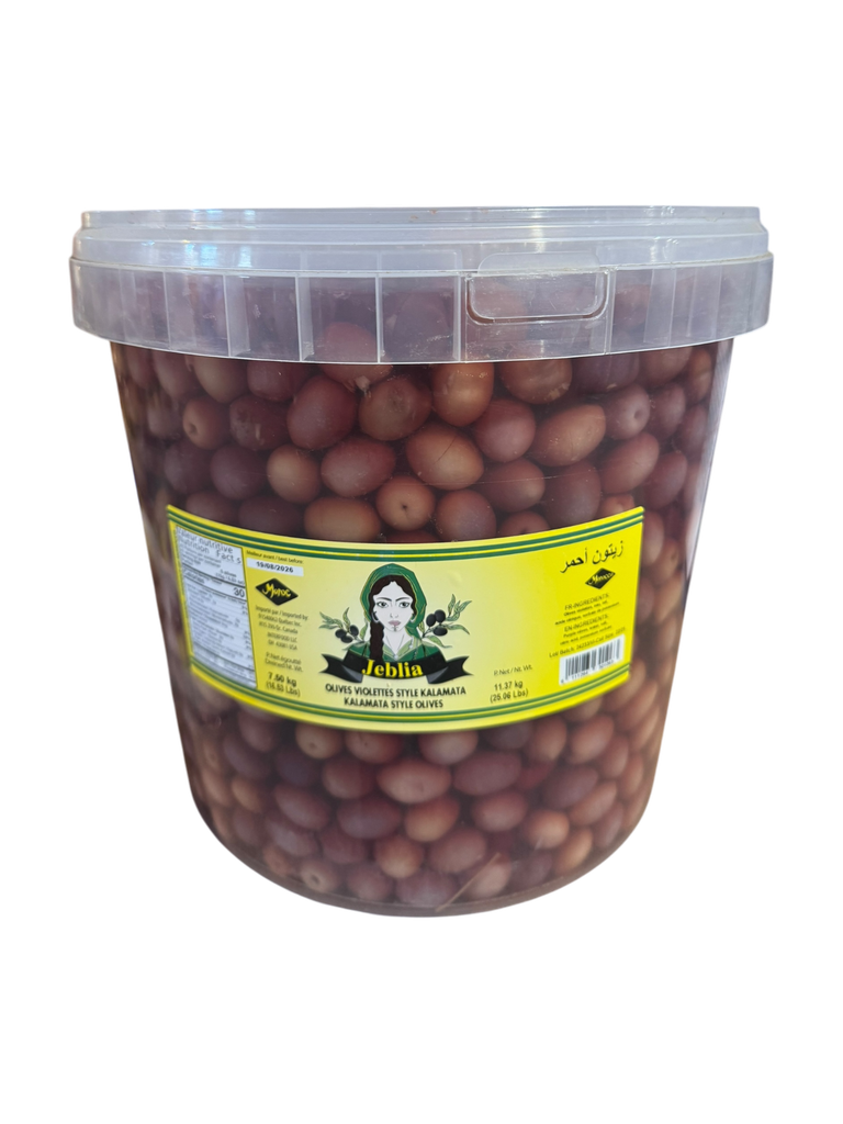 JEBLIA Olives Violettes Style Kalamata 7.50Kg