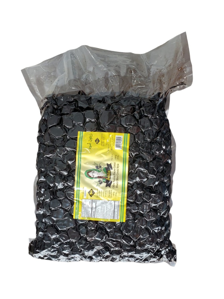 JEBLIA Black Olives Style Grèce ( Sac Vacum) Cart *2 sac x 4.54 KG