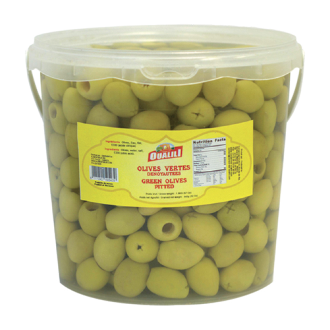 Olives Vertes Dénoyautées OUALILI 1.9 kg
