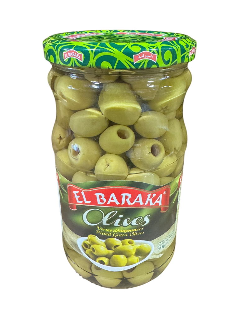 Olives Vertes Dénoyautées EL BARRAKA 680g x 6