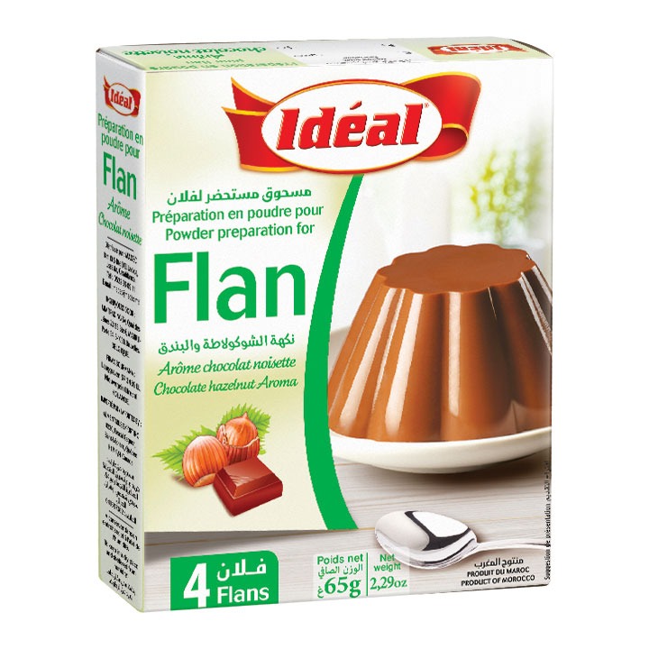 Flan chocolat noisette IDÉAL