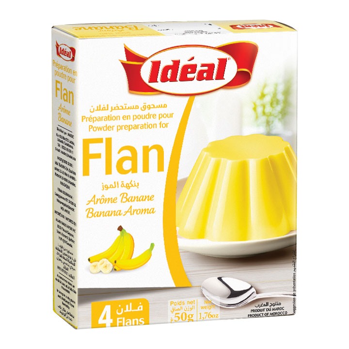 Flan banane IDÉAL