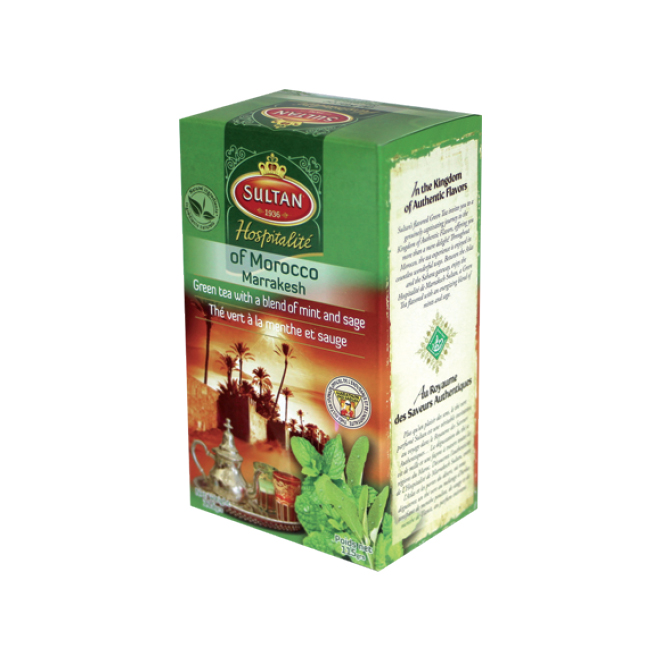 Green tea Chaara with Mint and Sage SULTAN 100g - HOSPITALITY COLLECTION