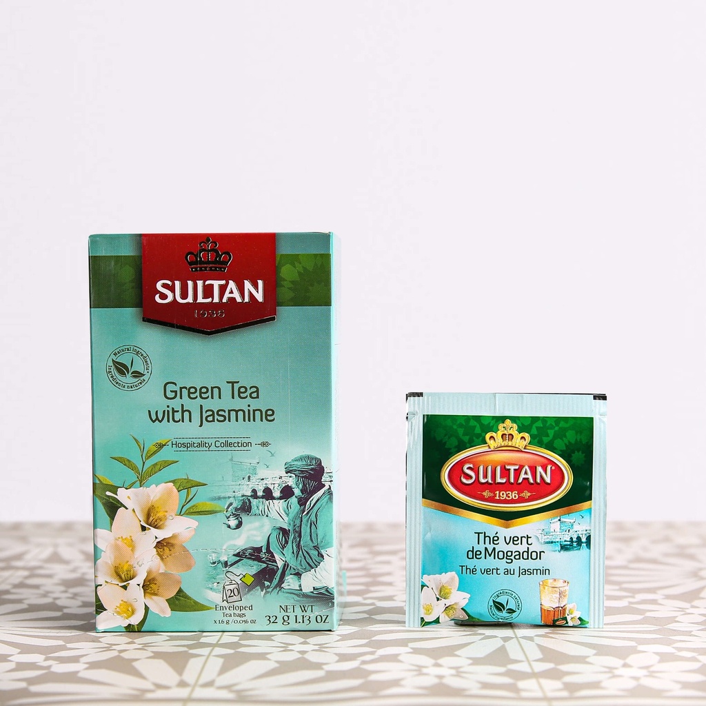 Thé vert au jasmin SULTAN 32g x 12