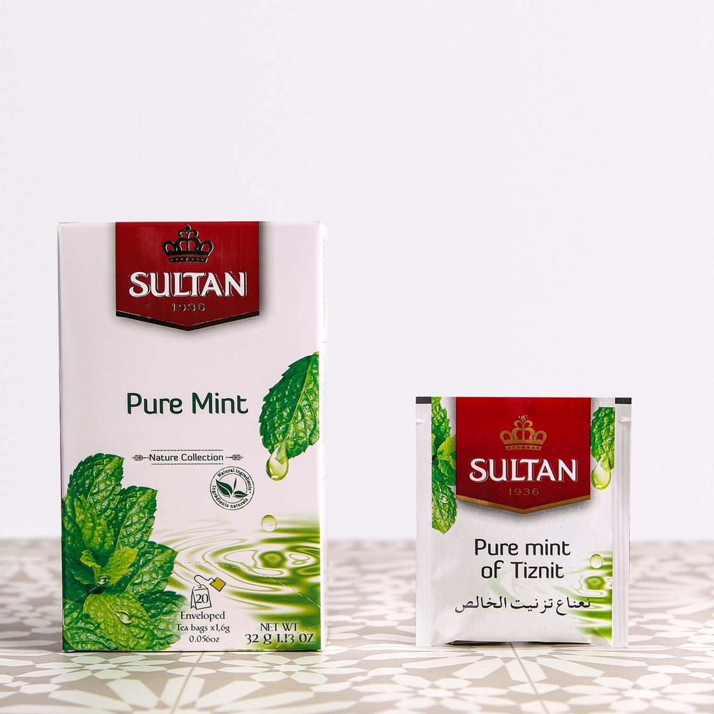 Tisane pure menthe SULTAN 32g x 12