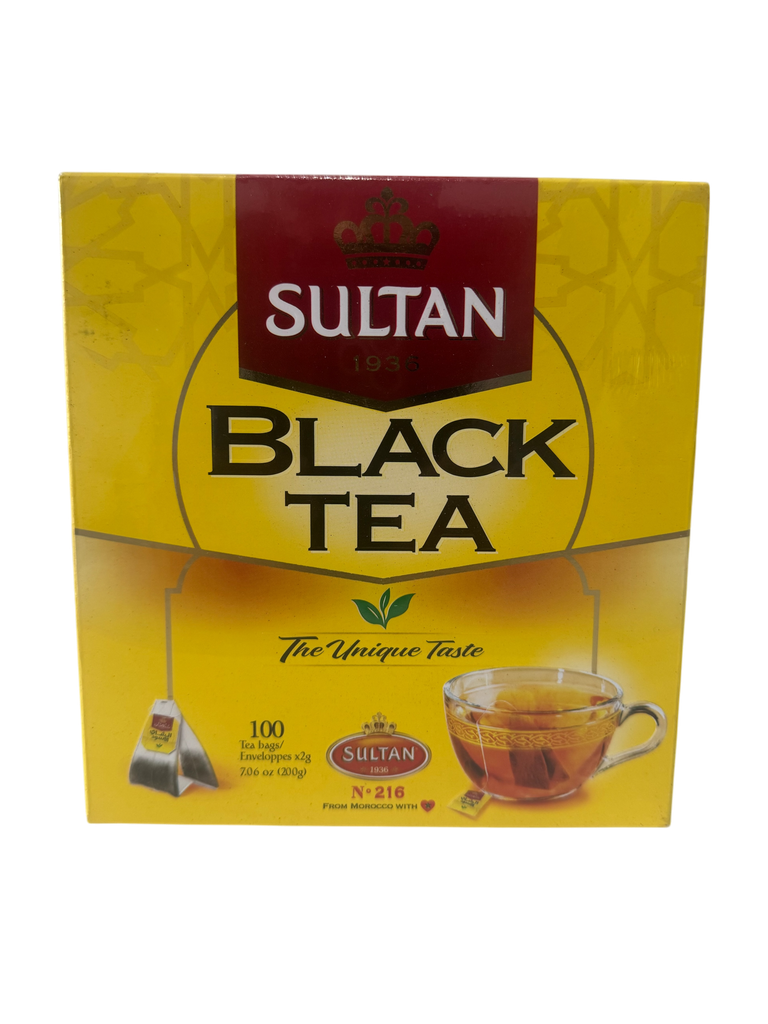 SULTAN Black Tea 100 bags (200g) x12