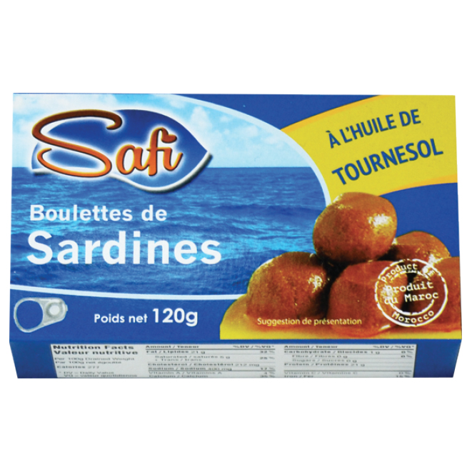 Balls Sardines with sunflower oil SAFI