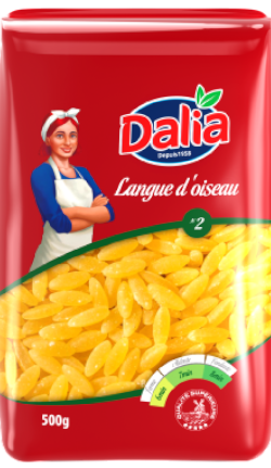 Pâtes langue d'oiseau DALIA 500g