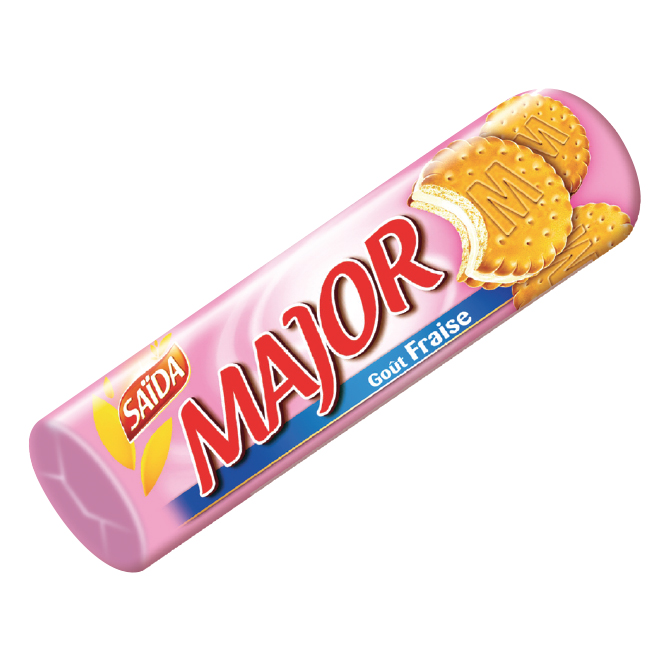 Biscuit MAJOR Strawberry 175g