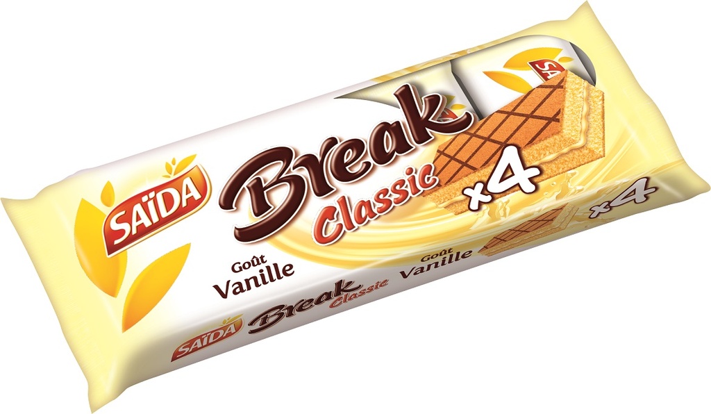 Biscuit BREAK Vanille 35 gr x 4 GROUPAGE