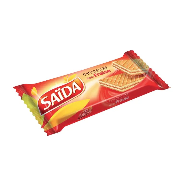 Strawberry wafers SAÏDA 100g