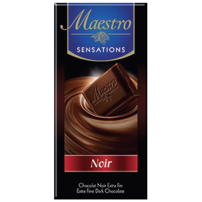 Chocolat Noir MAESTRO 90 gr
