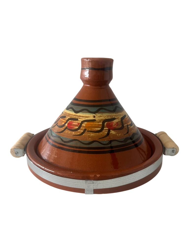 Tajine TAYEB 30 cm - Conical Muli-Colors with metal