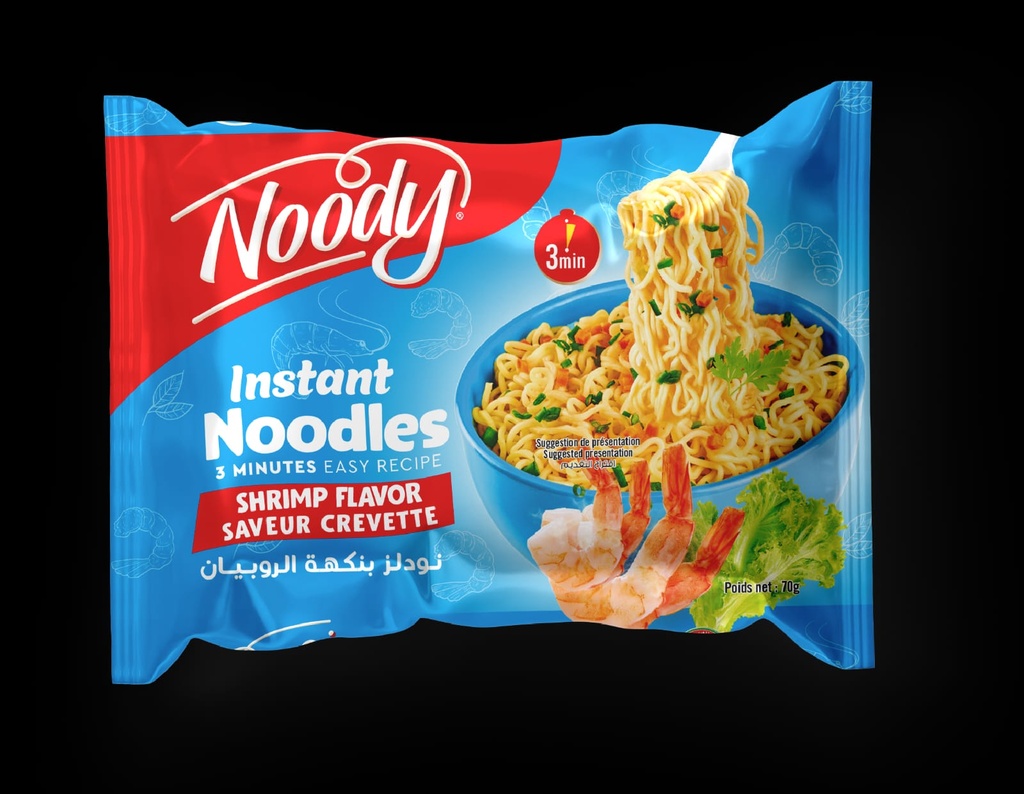 Pack Nouilles Instantanées NOODY Saveur Crevettes