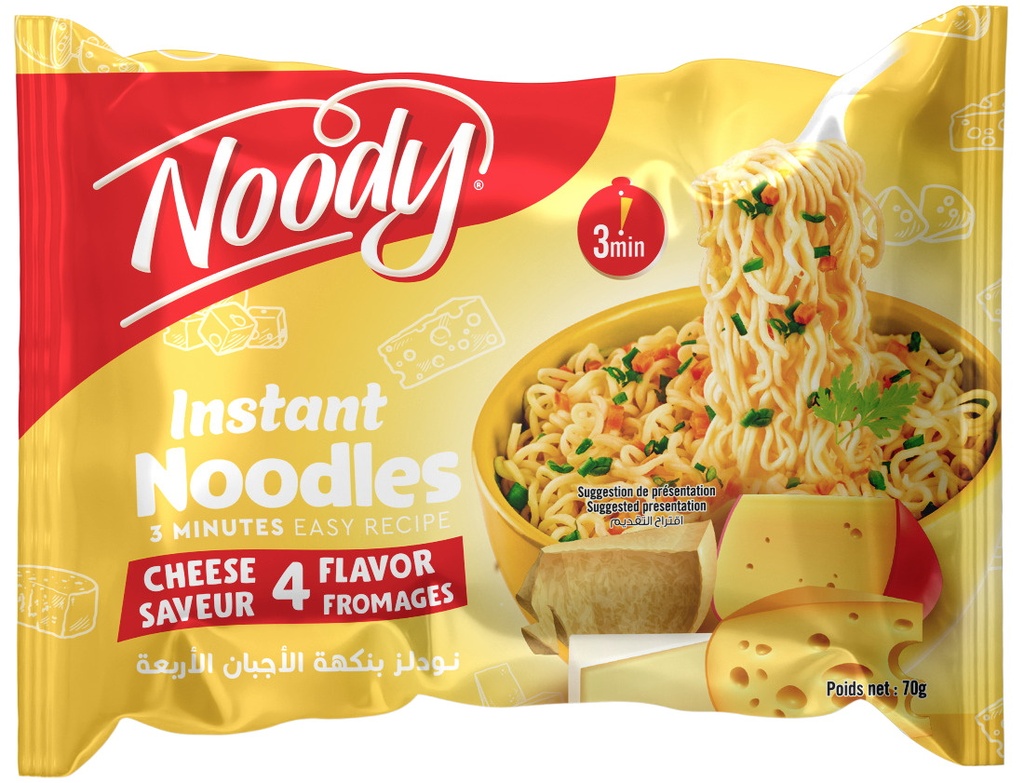 Pack Nouilles Instantanées NOODY Saveur Fromage
