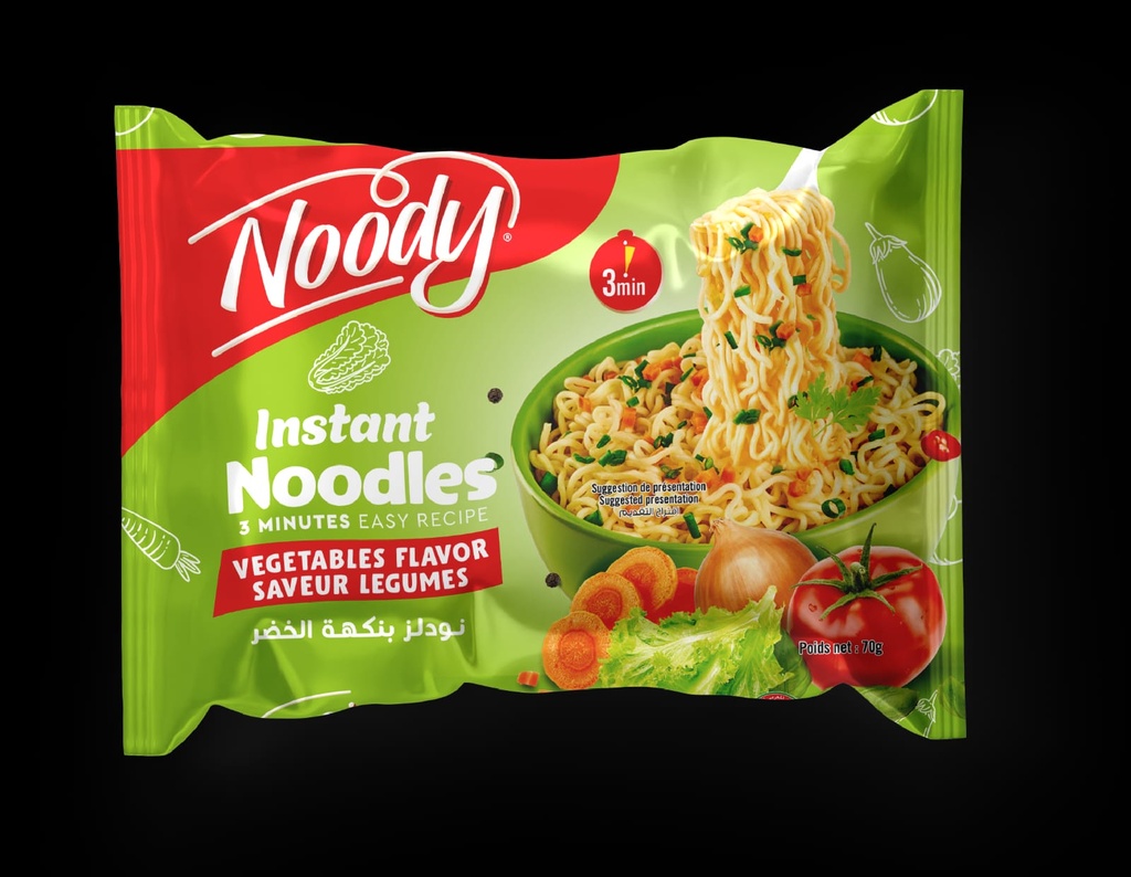 Pack Nouilles Instantanées NOODY Saveur Légumes