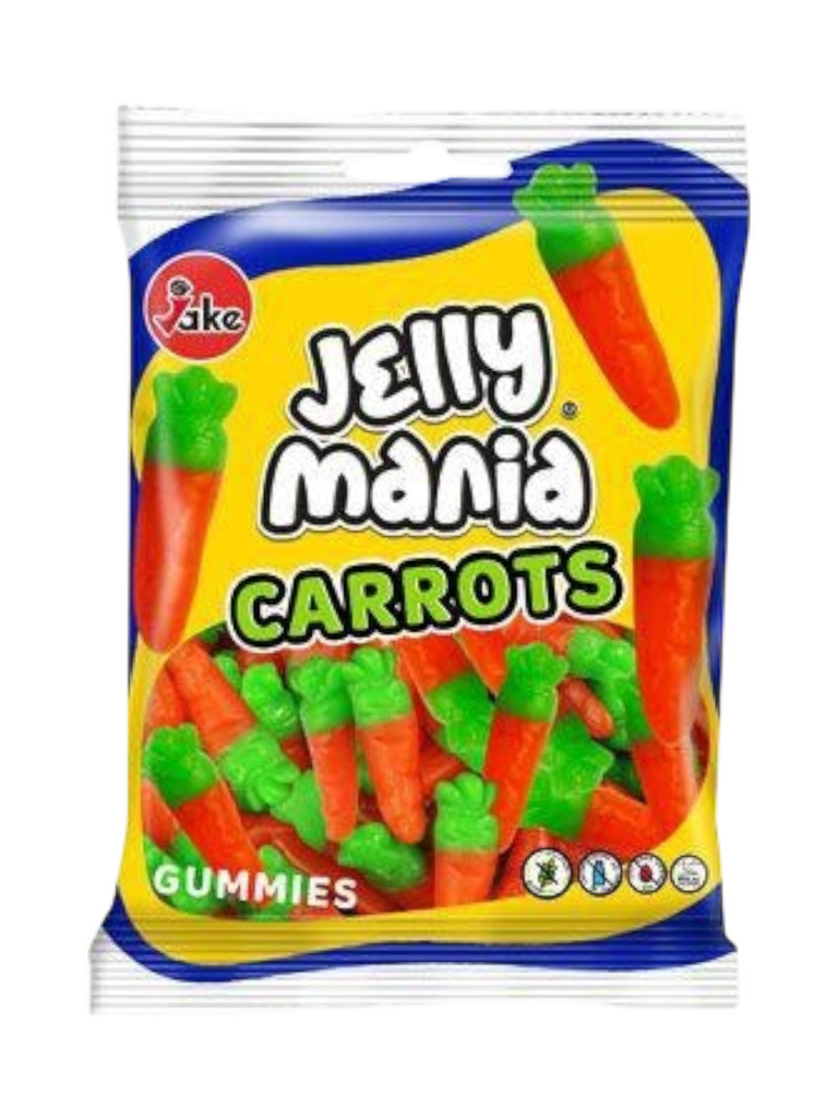 JAKE - Jelly Mania CARROT / Gum HALAL 100G x 18