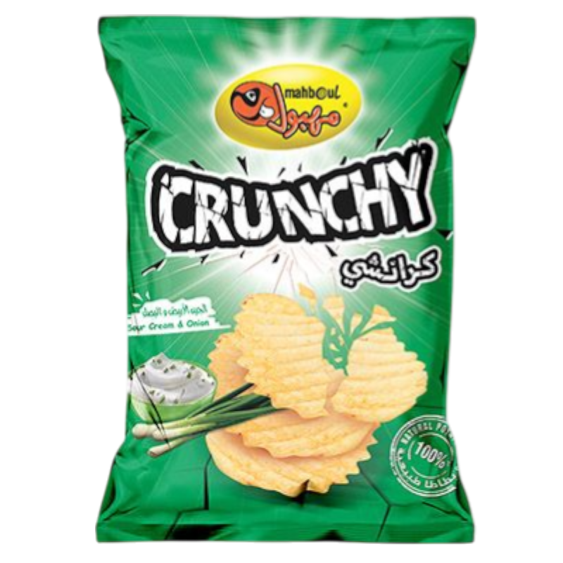 MAHBOUL CRUNCHY Chips CRÈME SURE & OIGNON 85g x 10
