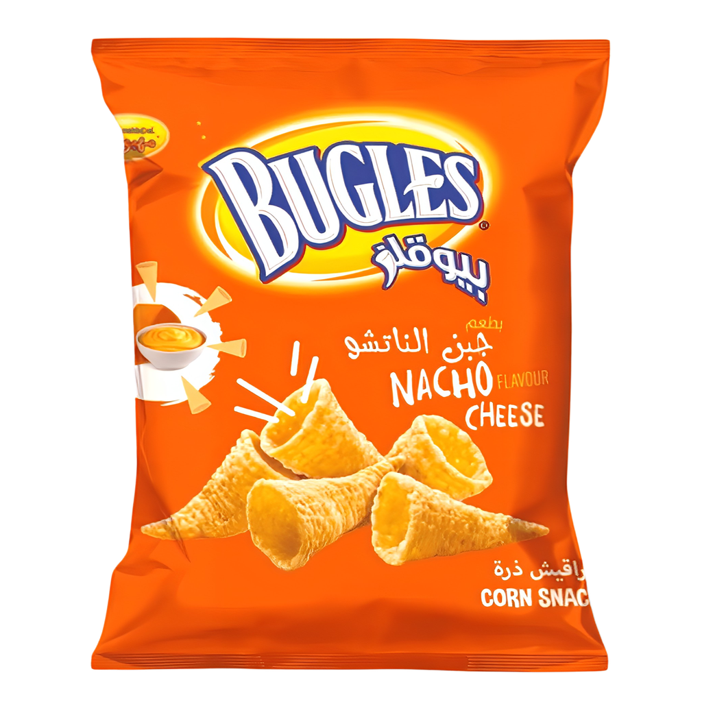 MAHBOUL BUGLES CHEESE Corn Snacks 120g x 10