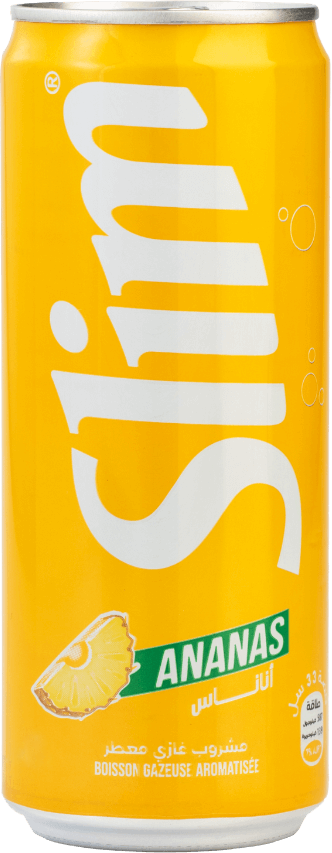 Soft drink SLIM Pineapple Cans 24CL x 6