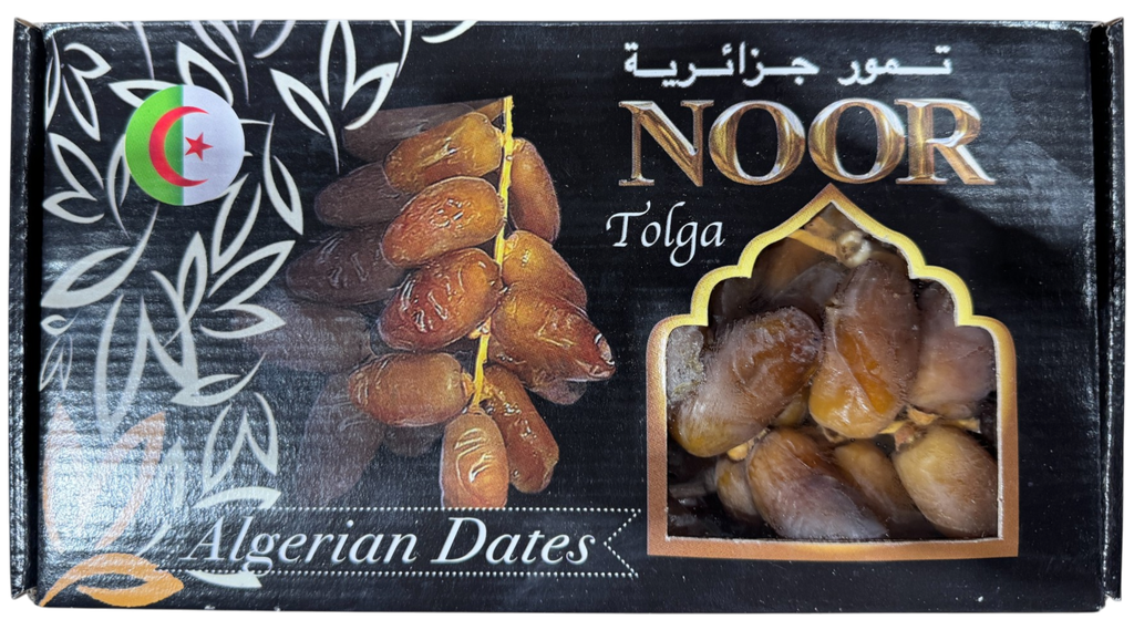 NOOR - Algerian dates deglet nour 2 LBS x 12 (907g) - Branchées (Carton)
