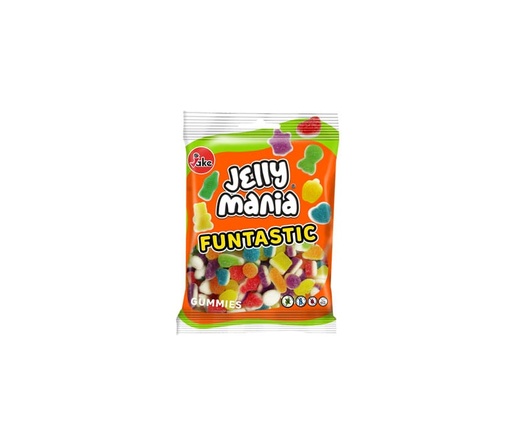 [JKJMFRS100g] JAKE - Jelly Mania STRAWBERRIES SOUR / FRAISES ACIDES Gomme HALAL 100G x 18
