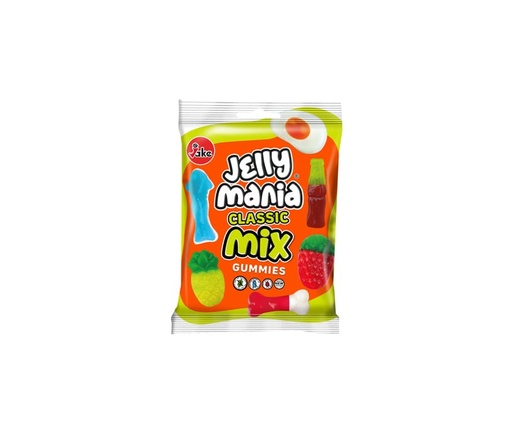 [JKJMCM100g] JAKE - Jelly Mania CLASSIC MIX / MELANGE CLASSIQUE Gomme HALAL 100G x 18