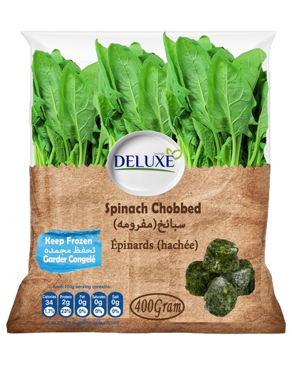 [CGEH400G] FROZEN Spinach Chopped DELUXE 400 G X 20