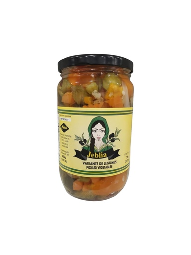 [JBVL72CL] JEBLIA Variante de Légumes Bocal 72cl x 8