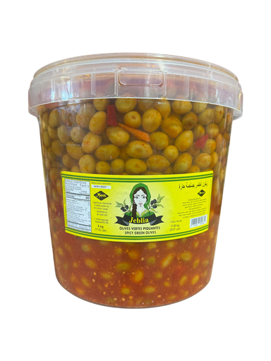[JBOVP8KG] JEBLIA Olive Vertes Piquantes 8 KG