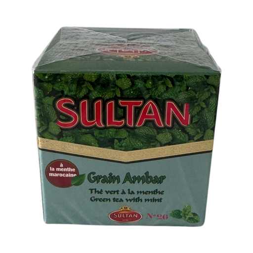 [TVSAM150Gx60] Green Tea Sultan AMBAR with Mint 150g x 60