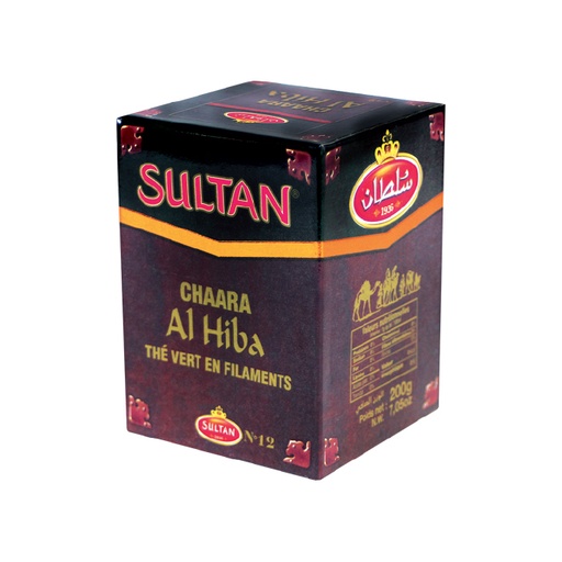 [TVSAH200x20] Thé Vert SULTAN AL Hiba 200 g x 20