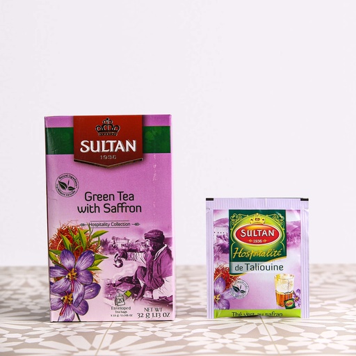 [TSTVS20Sx12] Thé vert au safran SULTAN 32g x 12