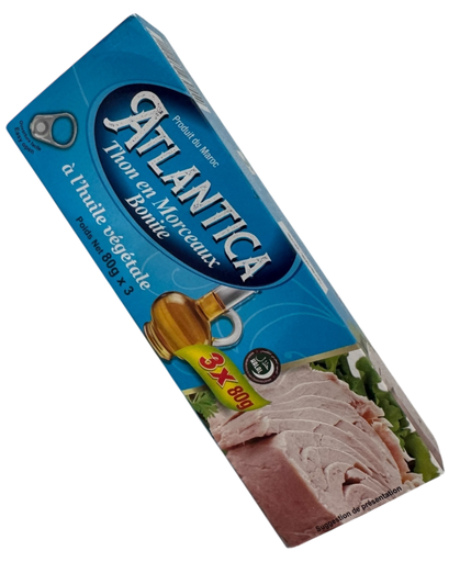 [ATTHHV80GX3] ATLANTICA Tuna in Sunflower (Pack 80g x 3)