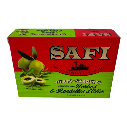 [SSFHO105] Filet de Sardines 105g - SAFI (HERBES & OLIVE) x 12