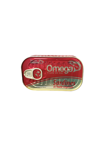 [OMGSHV125g] OMEGA Sardines in vegetable oil 125g
