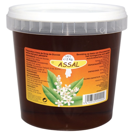 [SGA2kg] Sirop de glucose arôme miel ASSAL 2kg