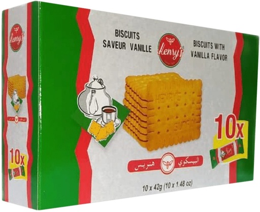 [PBISHEN10] PACK of 10 Biscuits Henry's x 12 420g